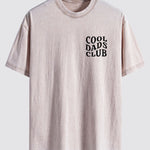 Cool Dads Club Print Washed Distressed Drop Shoulder T-Shirt
