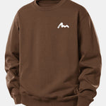 Letter Print Relax Fit Sweatshirt