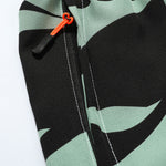 Color Block Print Zipper Pocket Shorts
