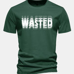 Regular Fit Wasted Print Cotton T-Shirt