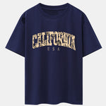 Paisley California Print Drop Shoulder Oversize T-Shirt