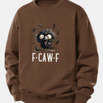 Crow Print Relax Fit Sweatshirt