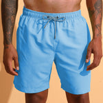 3 Pieces Contrast Waistband Swim Shorts