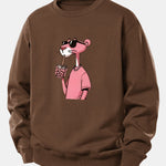 Pink Panther Print Relax Fit Sweatshirt