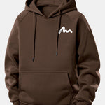 Letter Print Drawstring Hoodie