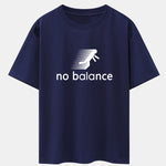 No Balance Print Drop Shoulder Oversize T-Shirt