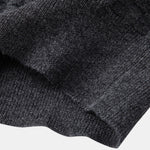 Checkerboard Henley Collar Sweater Knitted T-Shirt