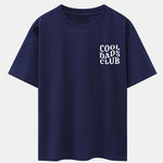Cool Dads Club Print Drop Shoulder Oversize T-Shirt