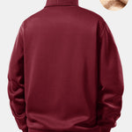 Teddy Fleece Lined Turtle Neck Sweatshirt