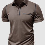 Men's business casual lapel short-sleeved polo