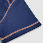 Men's half-button color-blocking casual lapel short-sleeved polo