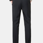 Warm Fleece-Lined Slim Fit Tapered Trousers