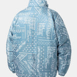Reversible Paisley Puffer Coat