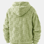 California Embroidered Teddy Checkerboard Hoodie