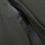 Men's solid color stylish double pocket zipper hooded jacket