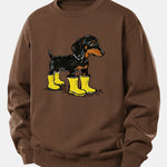 Boots Dachshund Print Relax Fit Sweatshirt