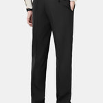 Warm Fleece-Lined Slim Fit Tapered Cropped Trousers