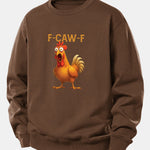 Rooster Print Relax Fit Sweatshirt