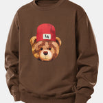 Los Angeles Bear Print Relax Fit Sweatshirt