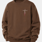 Faith Print Relax Fit Sweatshirt