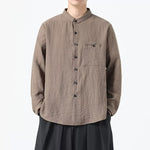 Double-layer Collar Loose Casual Shirt