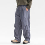 Pleated Quick-drying Reflective Strip Loose Drawstring Pants