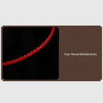 Buddha Stones 999 Gold Bead Handmade Four Thread Wishful Knots Braided Protection Bracelet  (Extra 30% Off | USE CODE: FS30)