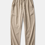 Striped Mesh Cuban Shirt & Wrinkle Textured Straight Leg Pants