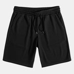 Muscle Fit Ribbed Deep Cuban Shirt & Drawstring Ribbed Shorts