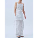 Square Neck Ribbed Slim Fit Tank Top