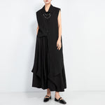 Irregular Sleeveless Long Shirt