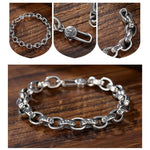 Buddha Stones 925 Sterling Silver Om Mani Padme Hum Engraved Peace Bracelet Bangle