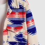 Men's Colorful Single Pocket Tie-Dye Fly Fluffy buttons Jacket