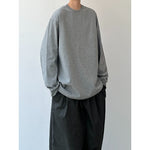 320G Solid Color Crew Neck Long Sleeve T-Shirt