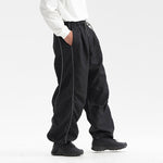 Pleated Quick-drying Reflective Strip Loose Drawstring Pants