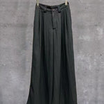 Retro Deconstructed Windbreaker Irregular Cardigan Elastic Waist Wide Leg Pants