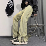 Street Zip Straight Jeans