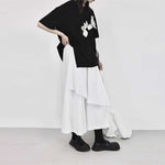 Irregular Multi-layered Strappy Wide-leg Pants Skirt