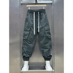 Multi-pocket Quick-dry Casual Pants with Drawstring Cuffs