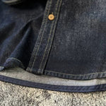 Heavyweight Corduroy Collar Denim Pocket Jacket