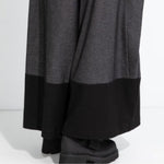 Elastic Waist Midi Skirt Pants