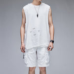 Ripped Loose Vest Bottoming Shirt