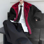Winter Suede Loose-fitting Fur-lined Cotton Coat