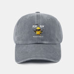 PEW PEW MADAFAKAS Chicken Pattern Casual Washed Cotton Baseball Cap