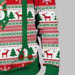Men's bow tie print Christmas round neck T-shirt