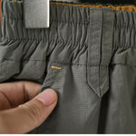 Color-blocked Rolled-up Water-repellent Shorts
