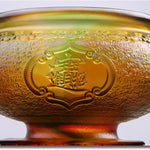 Buddha Stones Handmade Liuli Crystal PiXiu Treasure Bowl Art Piece Home Decoration