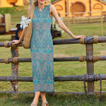 Zeagoo Maxi Dresses Summer Dress Sleeveless Beach Dress (DE Only)