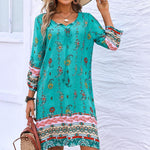 Zeagoo Summer Dresses Women's Bohemian Flower Dress (DE Only)