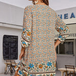 Zeagoo Summer Dresses Women's Bohemian Flower Dress (DE Only)